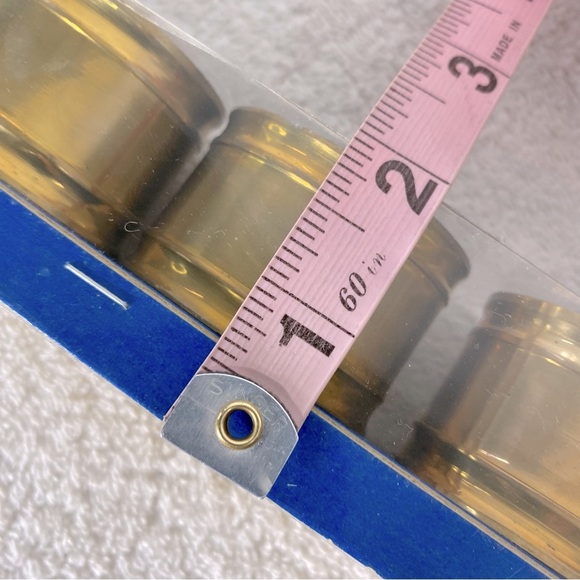 Vintage Giftcraft Brass Napkin Rings Set x4 New - Picture 7 of 13